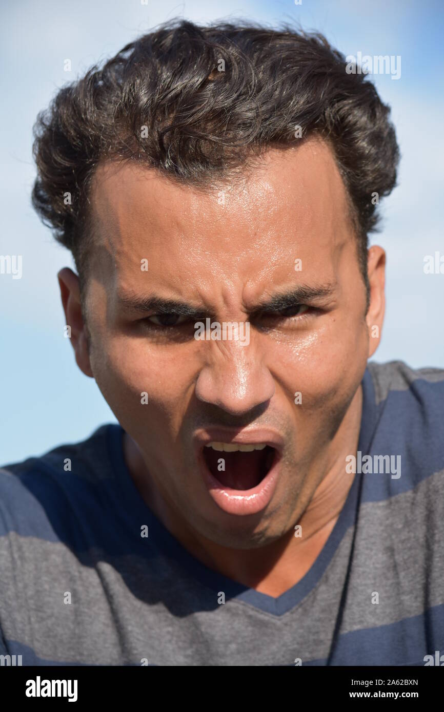 Angry diverse male hi-res stock photography and images - Alamy