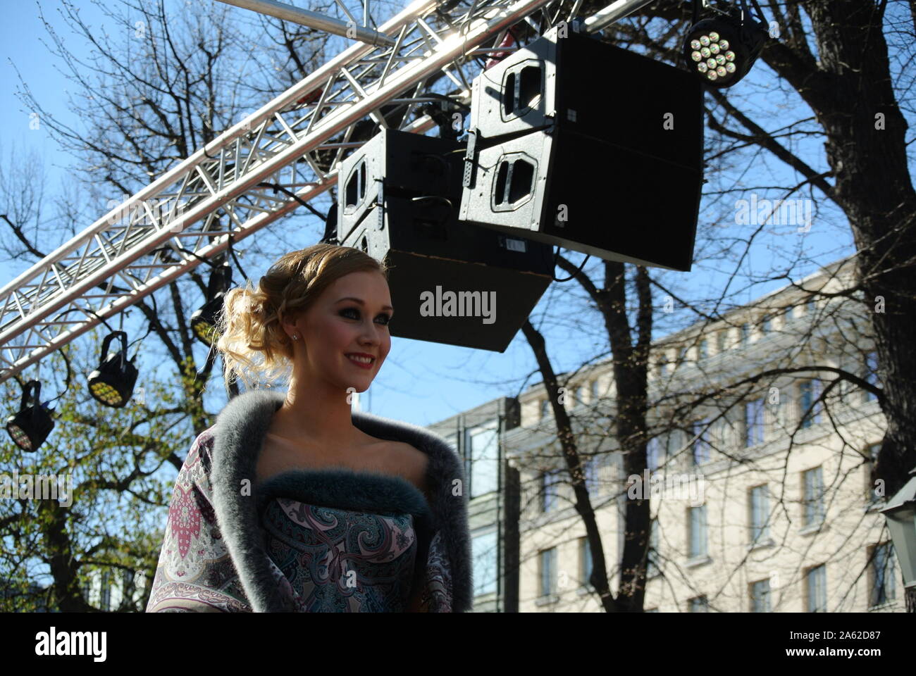 Fashion show at Esplanade Park Helsinki Stock Photo - Alamy