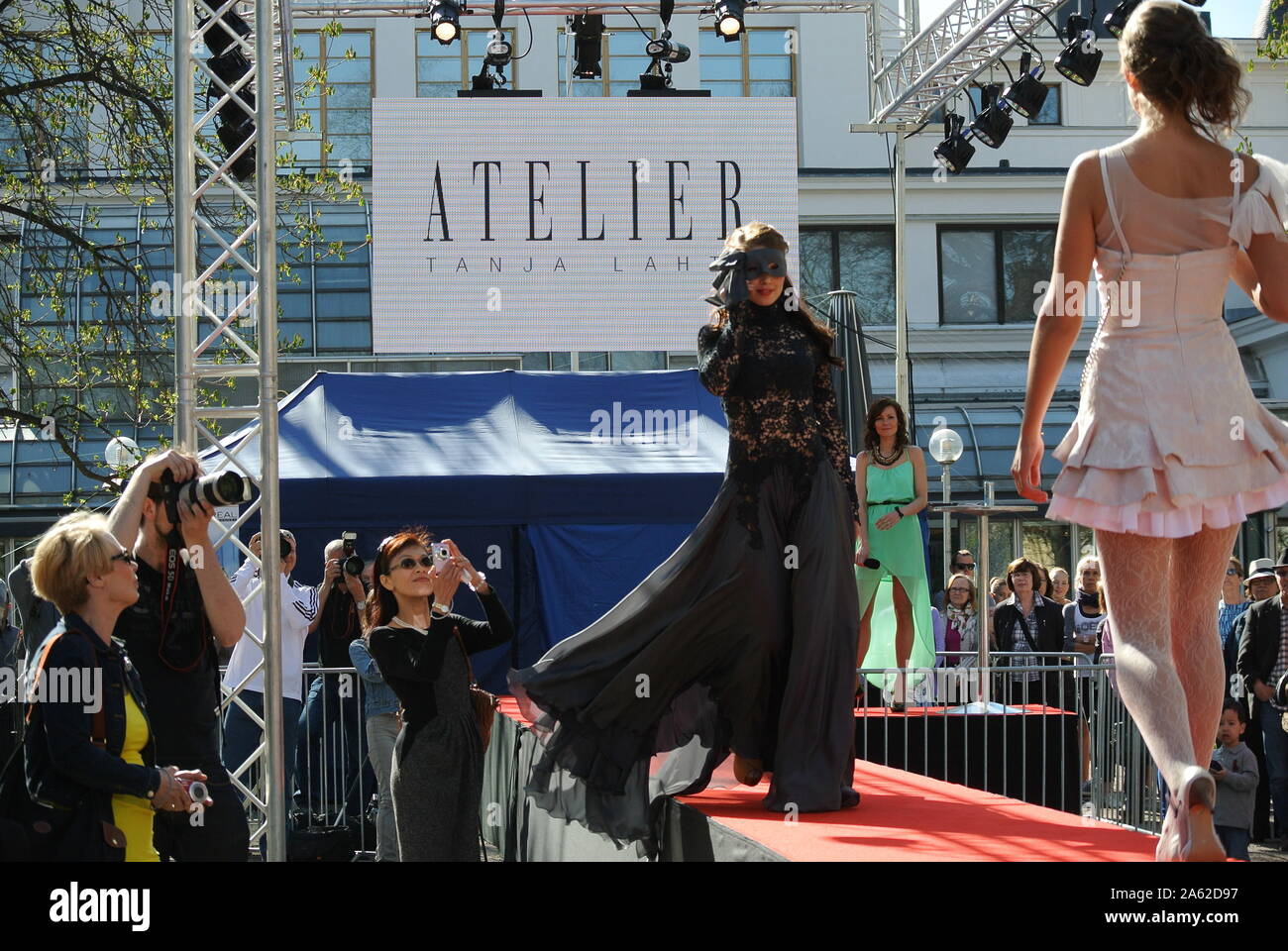 Fashion show at Esplanade Park Helsinki Stock Photo - Alamy