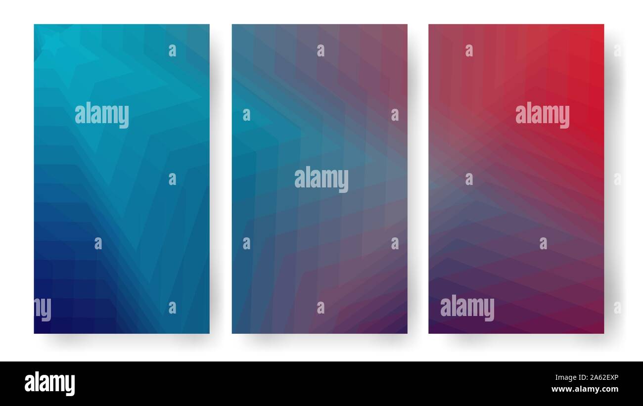 Set of backgrounds for the flyer. Gradient Background. Polygons Stock ...