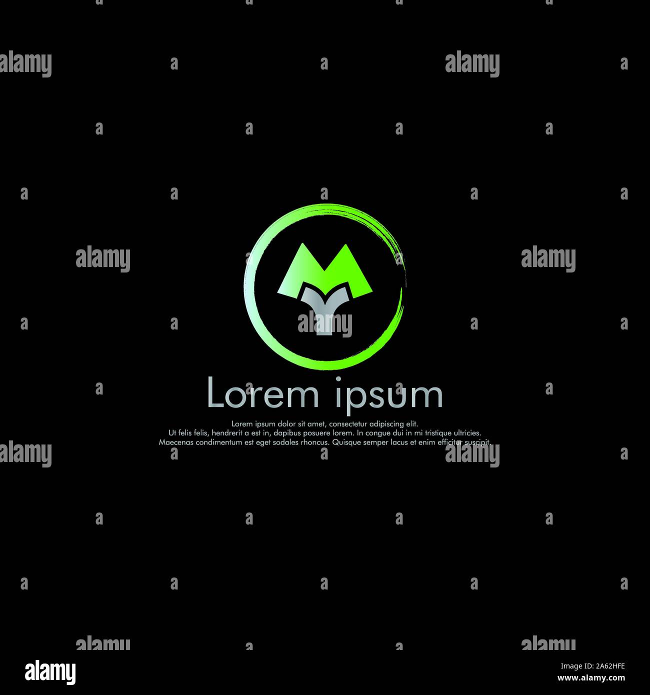 M Y MY Vector initial abstract logo concept Stock Vector Image & Art ...