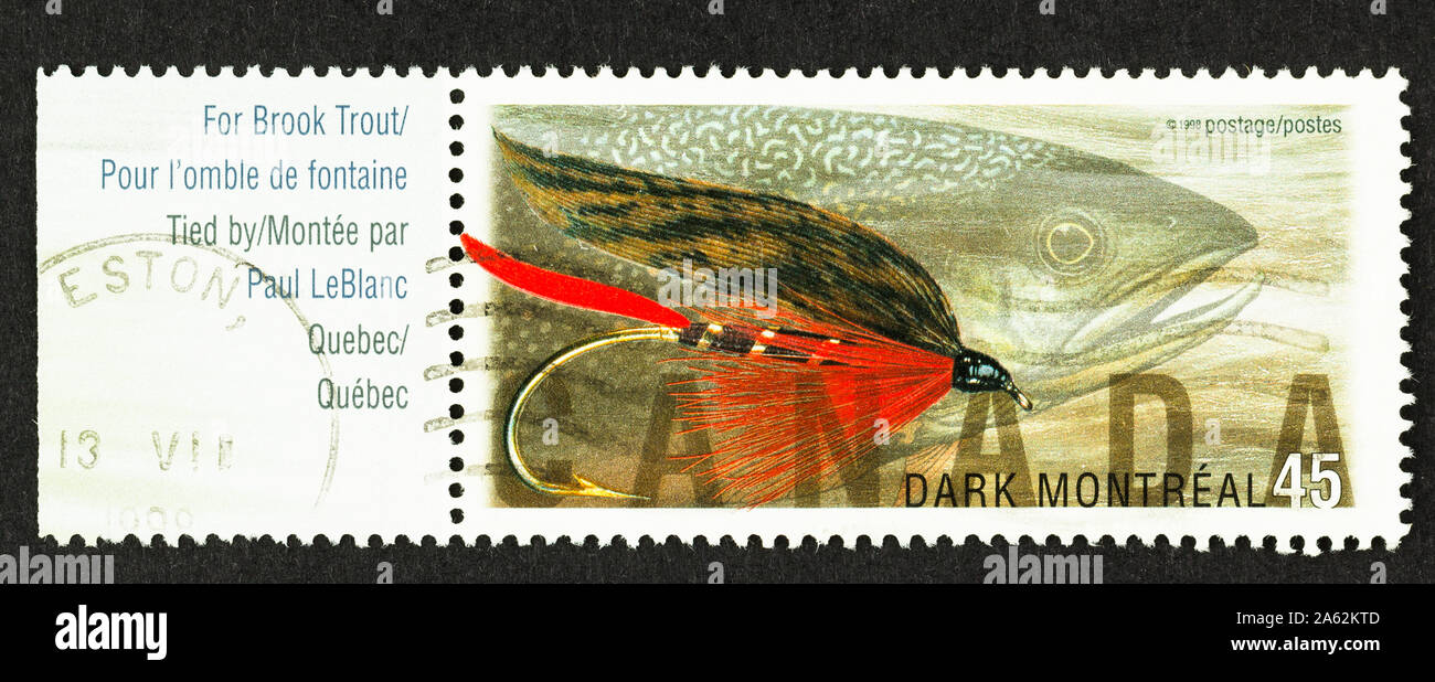 Canadian postage commemorating skilled craftsmen and their hand tied