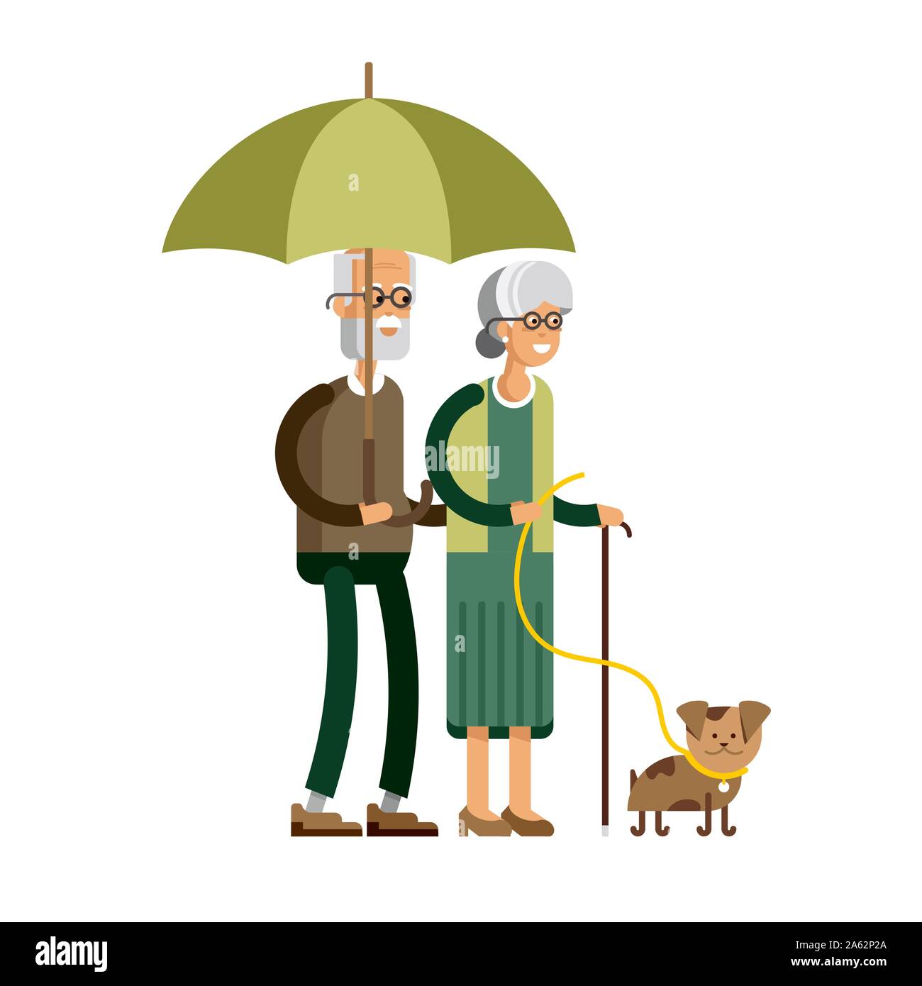 Vector illustration of a loving couple Stock Vector