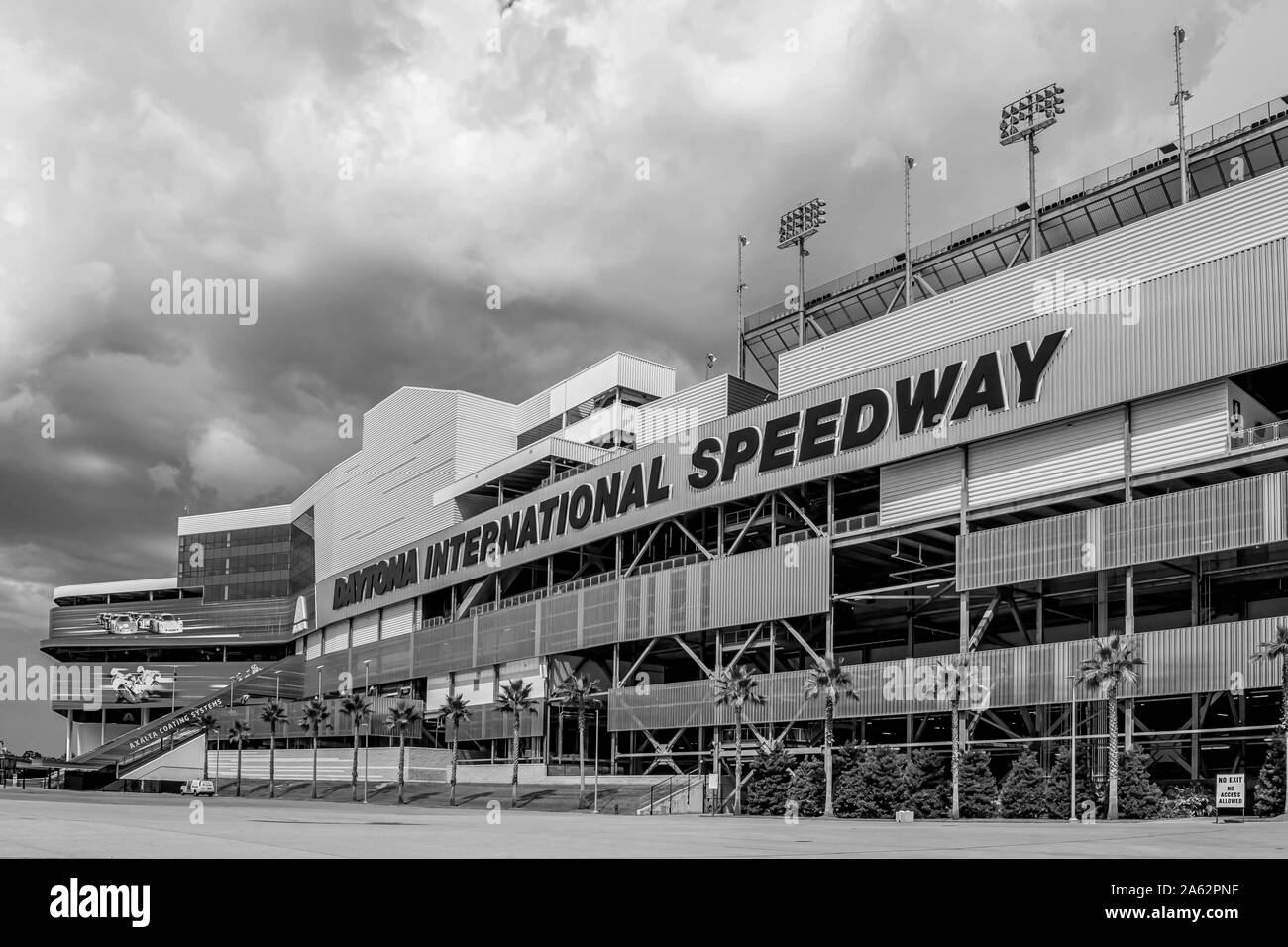 Datytona, Florida. July 19, 2019.Daytona International Speedway is known as the World Center of Racing . Stock Photo