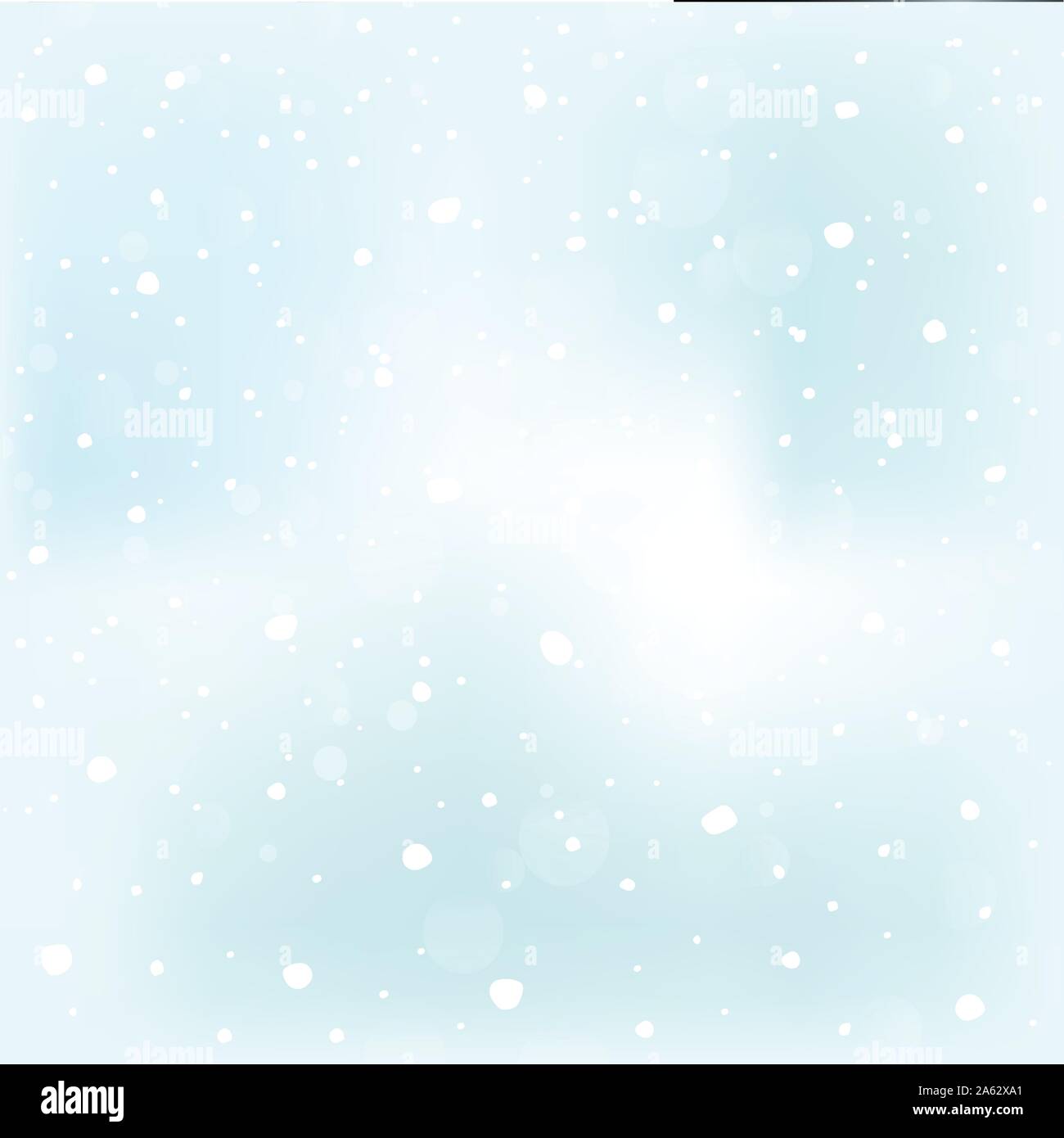 Winter, snow, on blue background, Stock Vector