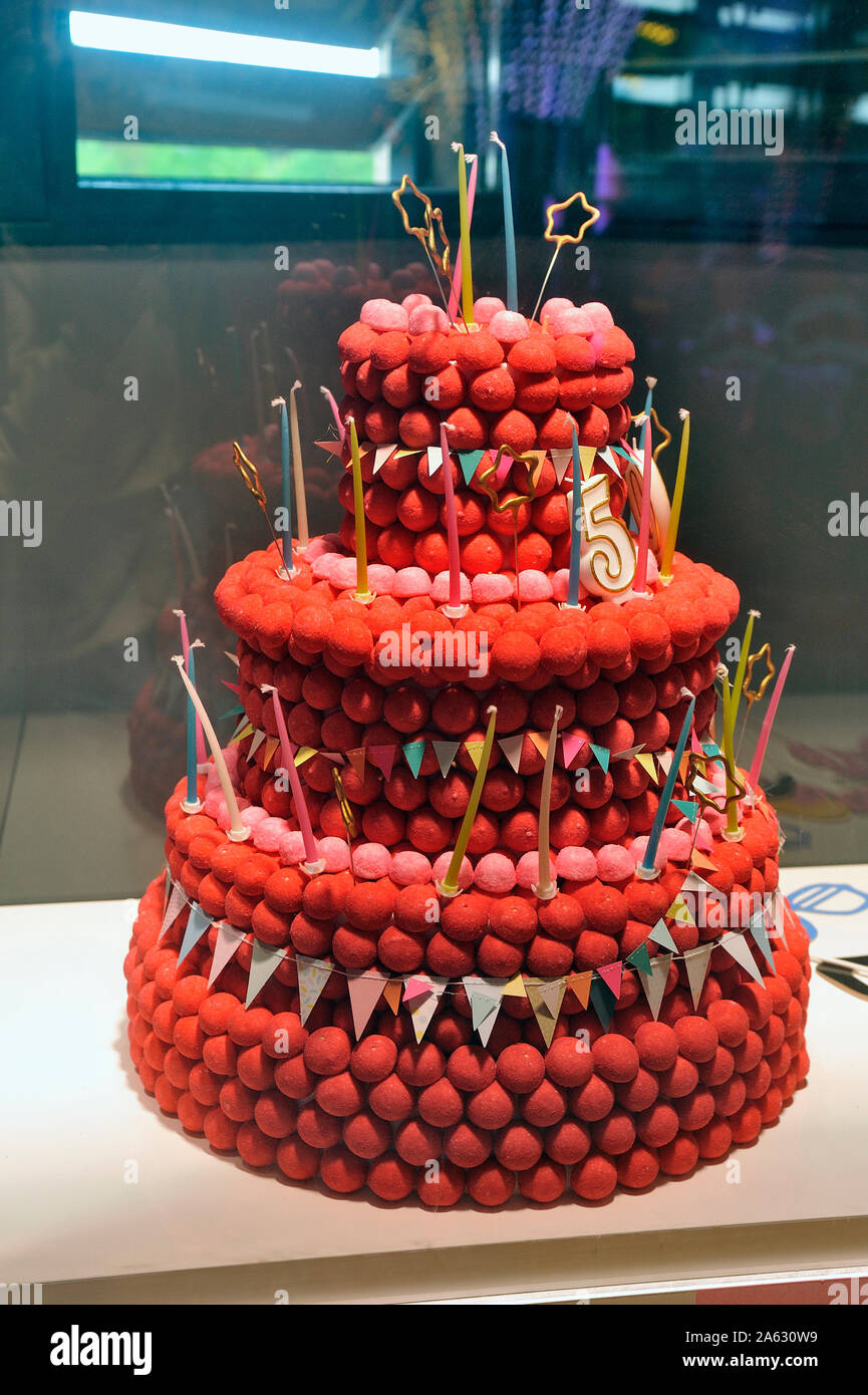 Presentation Of ada Strawberries In The Form Of A Birthday Cake At The Haribo Museum In Uzes In The French Department Of Gard Stock Photo Alamy Presentation Of ada Strawberries In The Form Of A Birthday Cake At The Haribo Museum In Uzes In The French Department Of Gard Stock Photo Alamy
