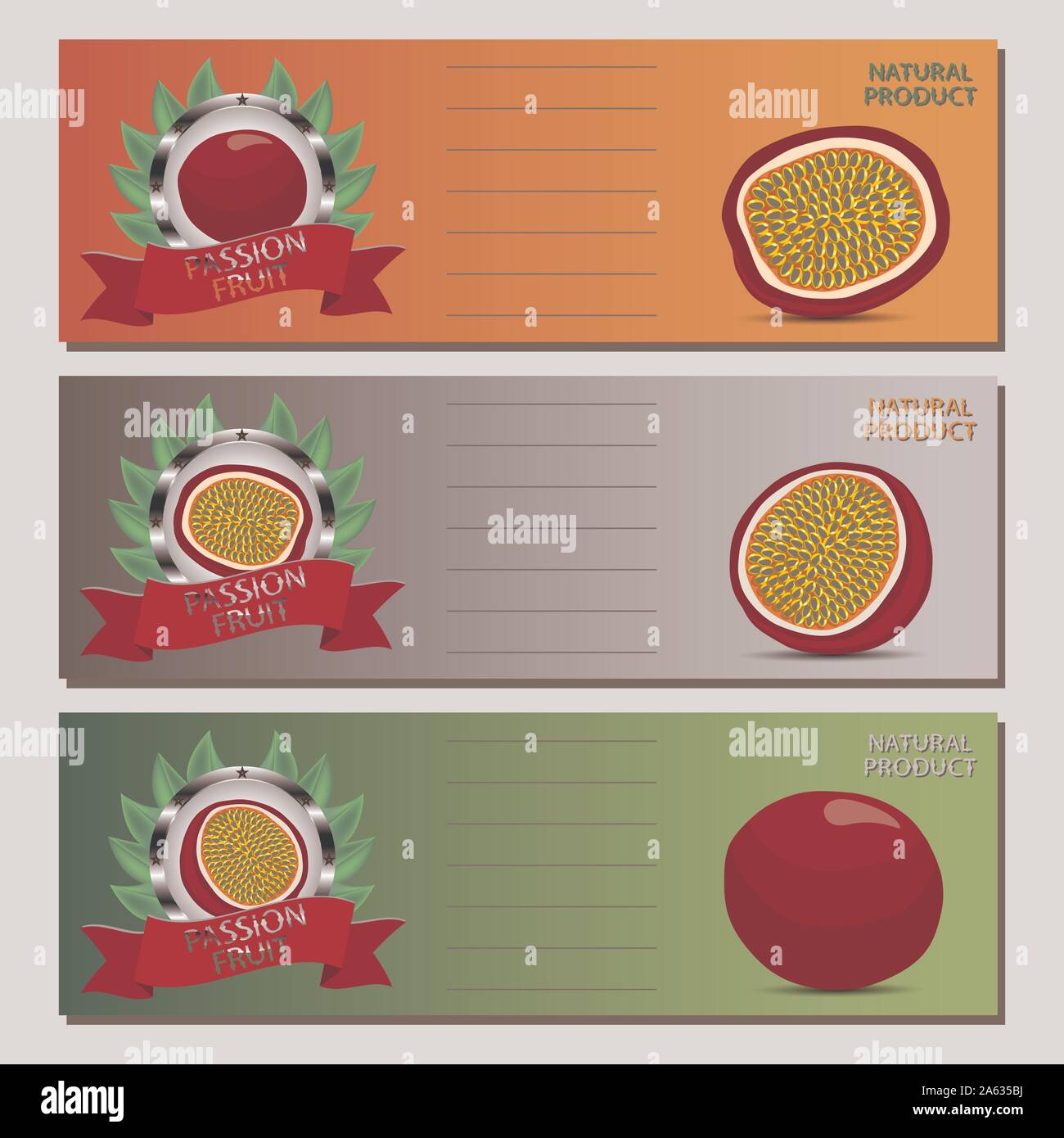 Passion fruit vector vectors hi-res stock photography and images - Alamy