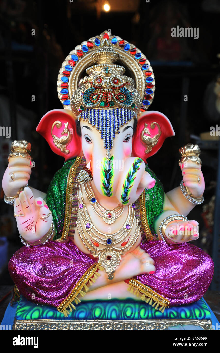 Mumbai, Maharashtra, India, Southeast Asia : Beautiful idols of Lord ...