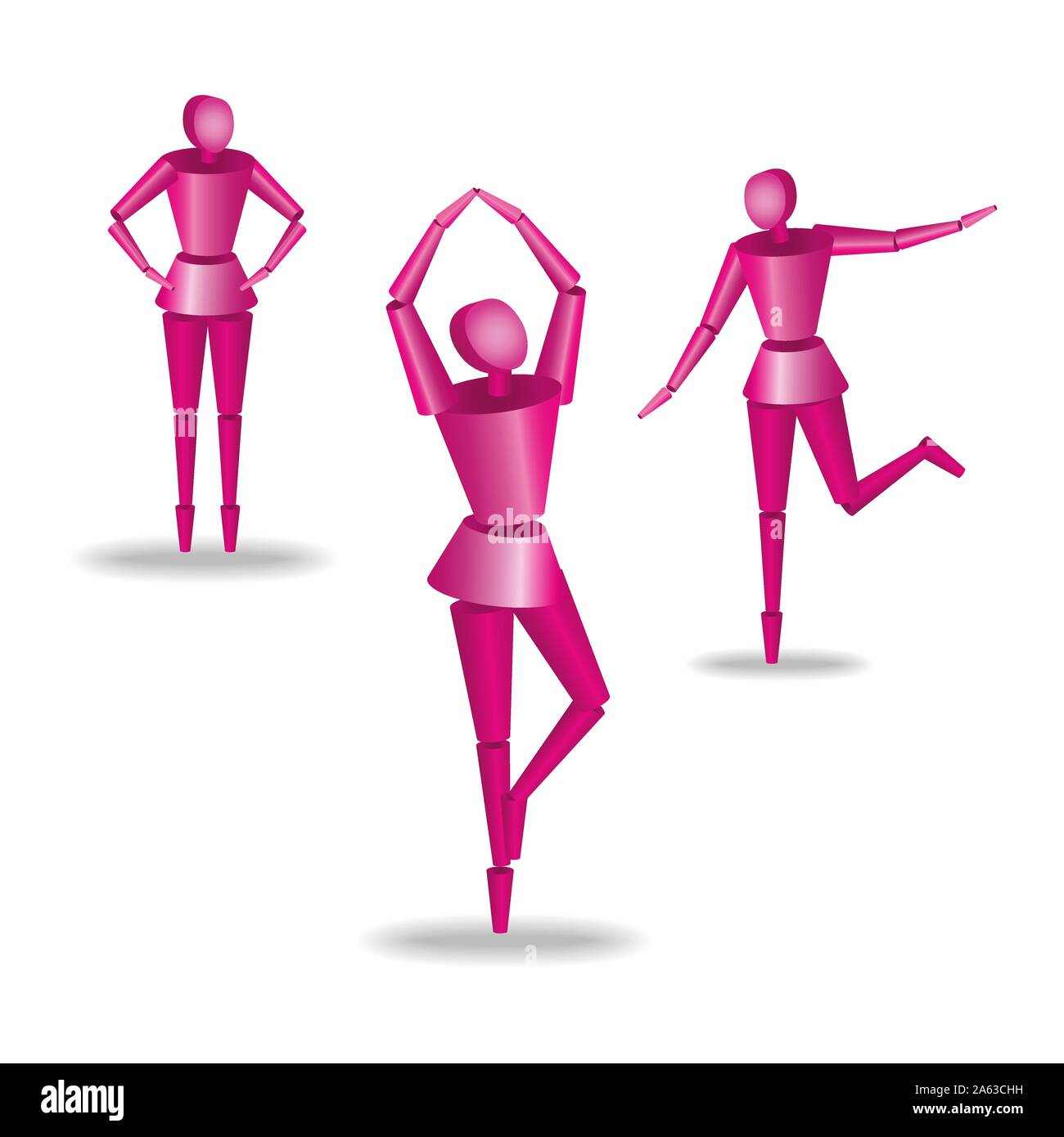 Vector Isolated Female Mannequin Stock Vector Image & Art Alamy