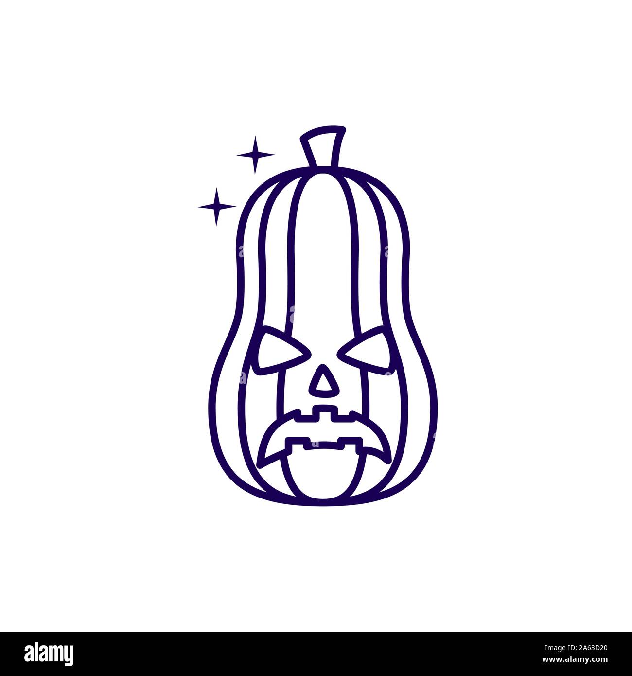 halloween pumpkin with face icon Stock Vector Image & Art - Alamy