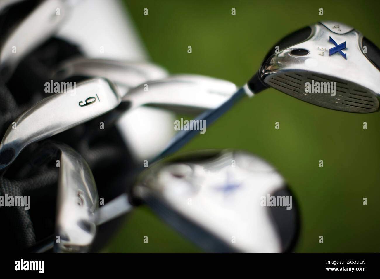 Group of golf club heads Stock Photo Alamy