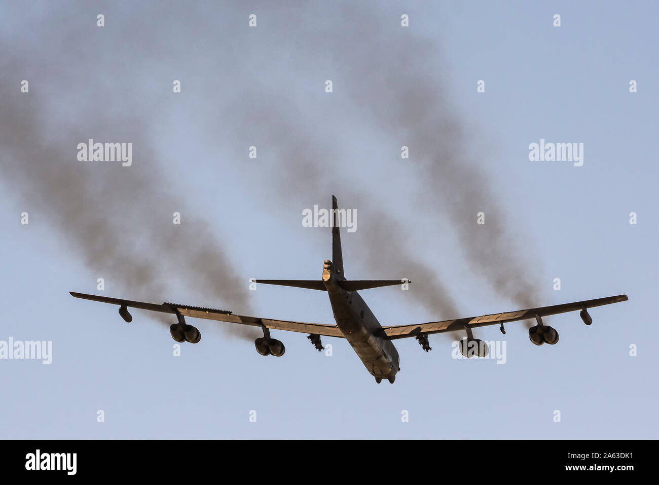 Boeing B-52 Stratofortress during deplyment at RAF Fairford Stock Photo