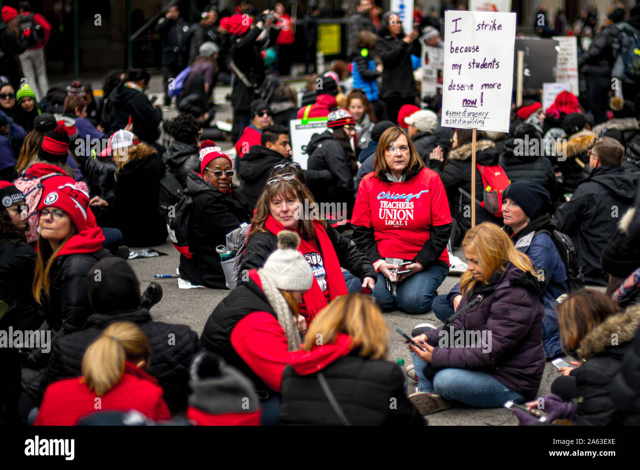 Chicago, Illinois, USA. 23rd Oct, 2019. Chicago Public School Teachers