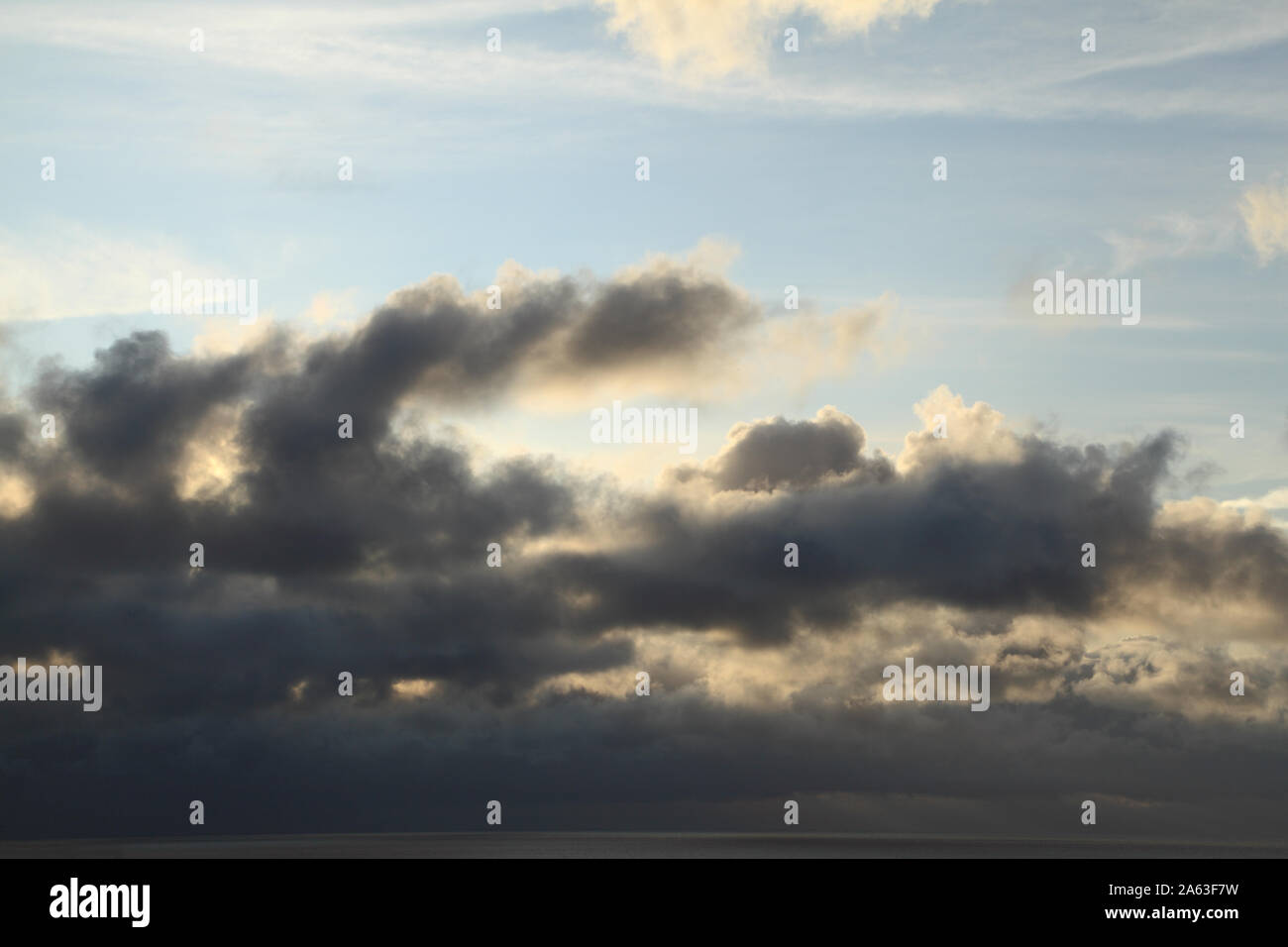 Cloud, clouds, over North Sea, Norfolk coast, weather, meteorology, England, UK Stock Photo