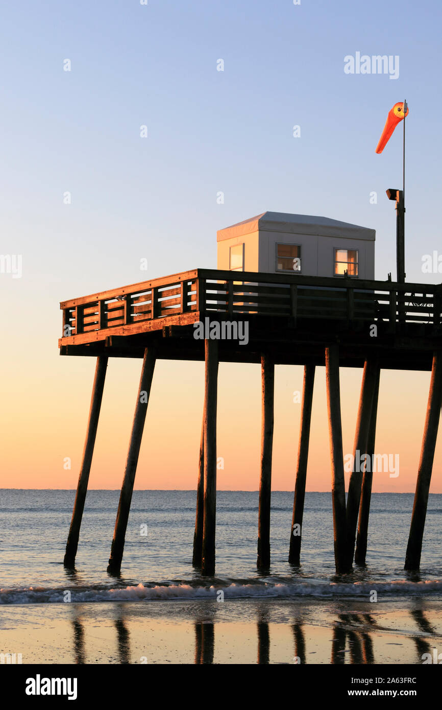 The Ocean City Fishing Club pier in Ocean City, New Jersey, USA Stock