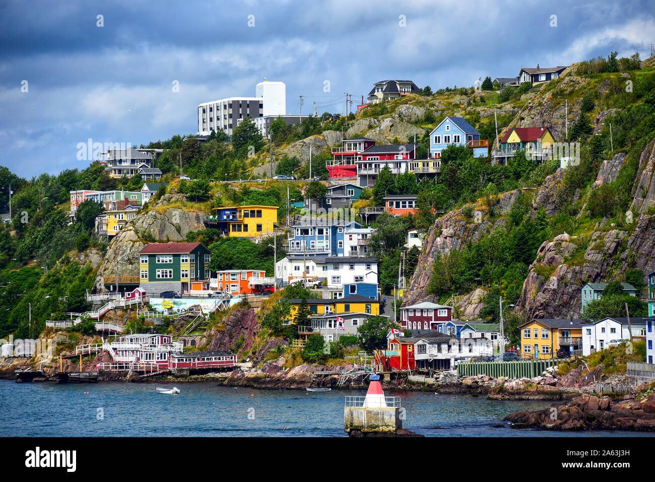 The scenic Battery neighborhood in St. John’s, Newfoundland Stock Photo