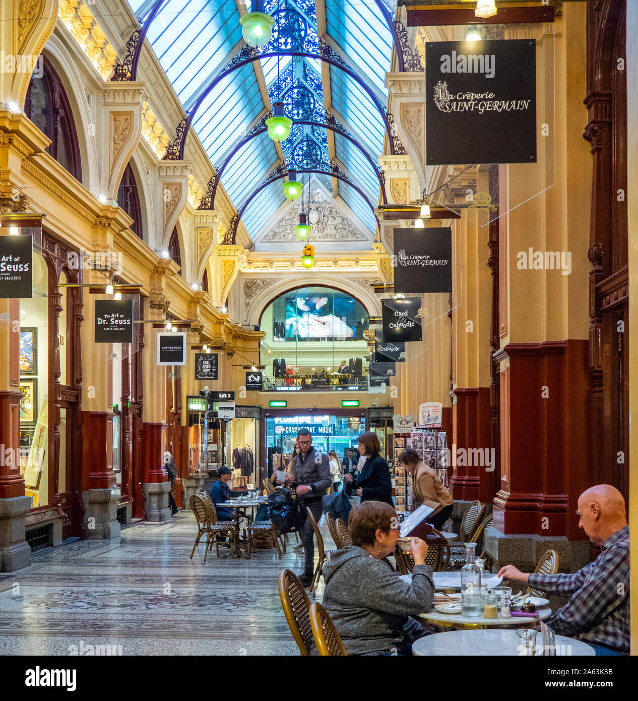 Shopping arcade melbourne hi-res stock photography and images - Alamy