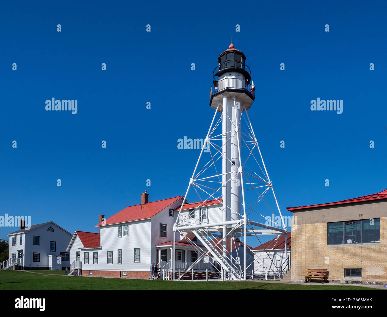 Lighthouse, Whitefish Point Light Station, Great Lakes Shipwreck Museum