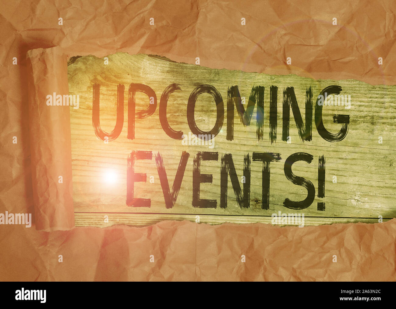 Conceptual hand writing showing Upcoming Events. Concept meaning the ...