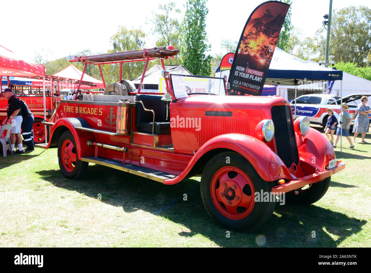 Dodge Brothers vintage fire brigade engine truck Stock Photo
