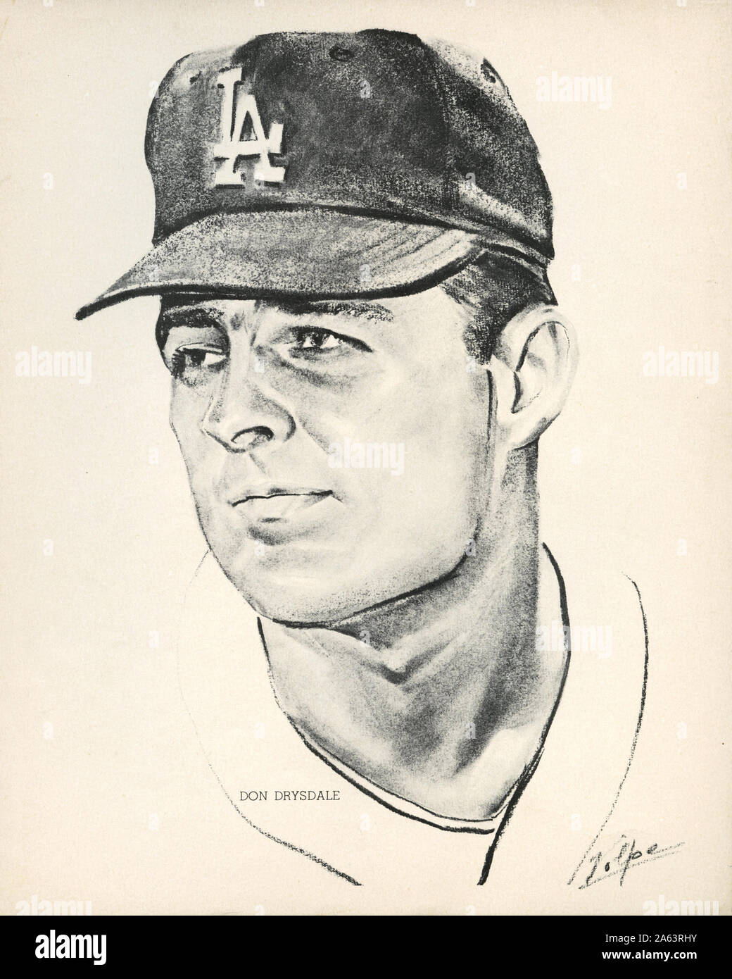 1959 LA Dodgers Nick Volpe Art - Row One Brand