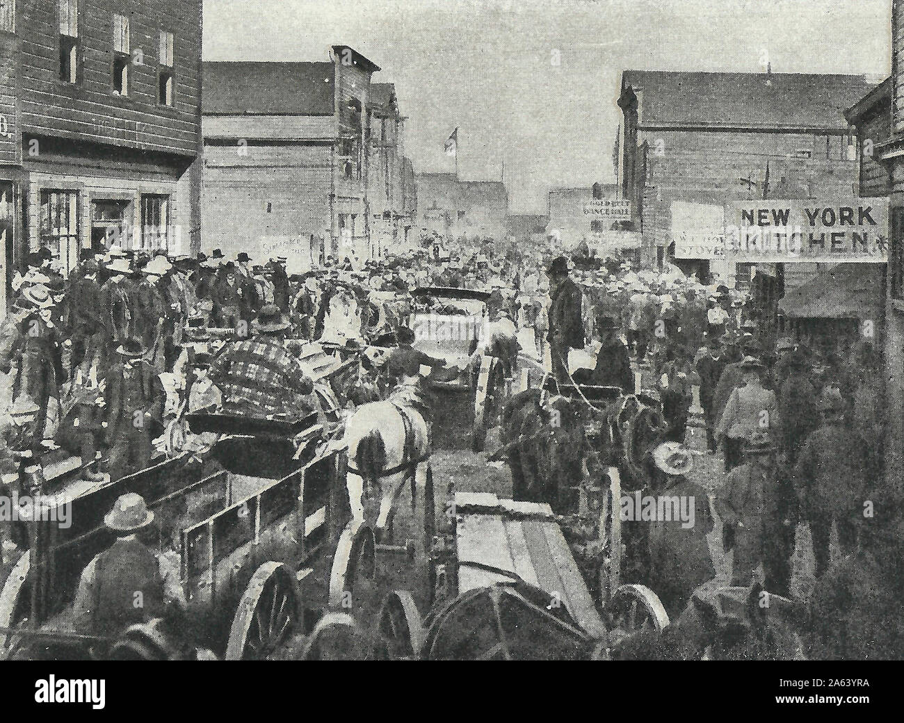 Traffic on Front Street, Nome, Alaska, circa 1900 Stock Photo Alamy