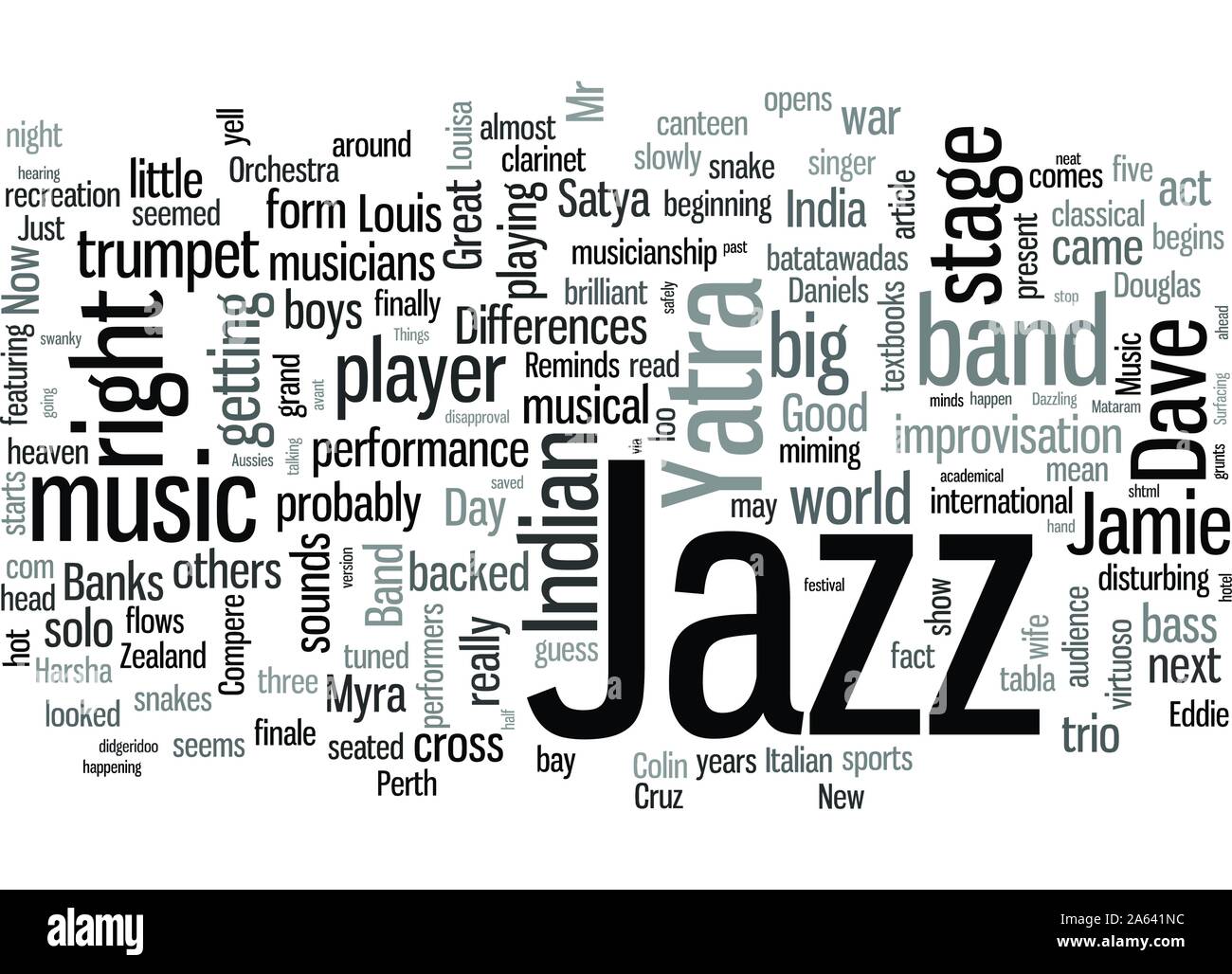 Jazz Yatra Stock Vector