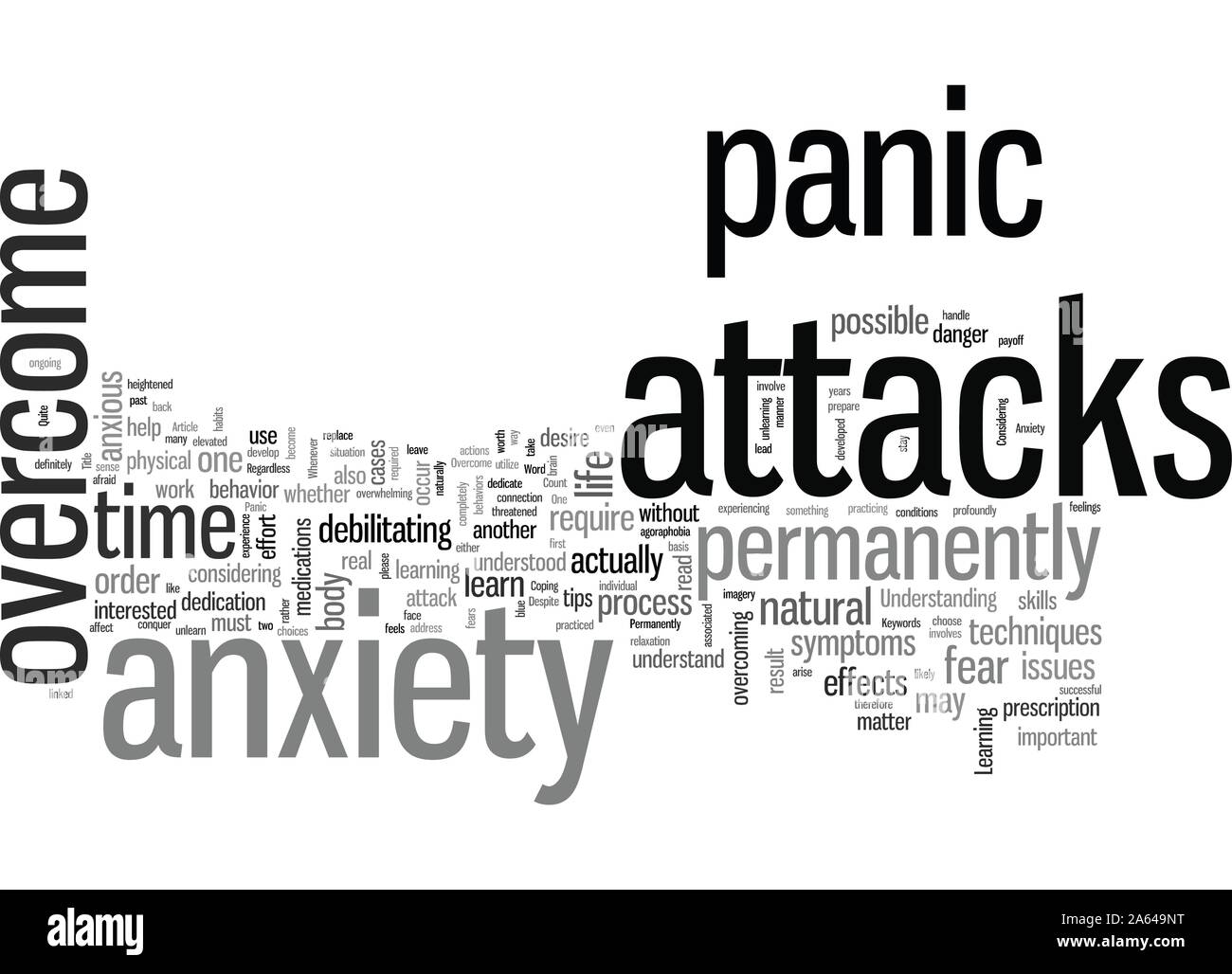 How To Overcome Anxiety And Panic Attacks Permanently Stock Vector Image Art Alamy