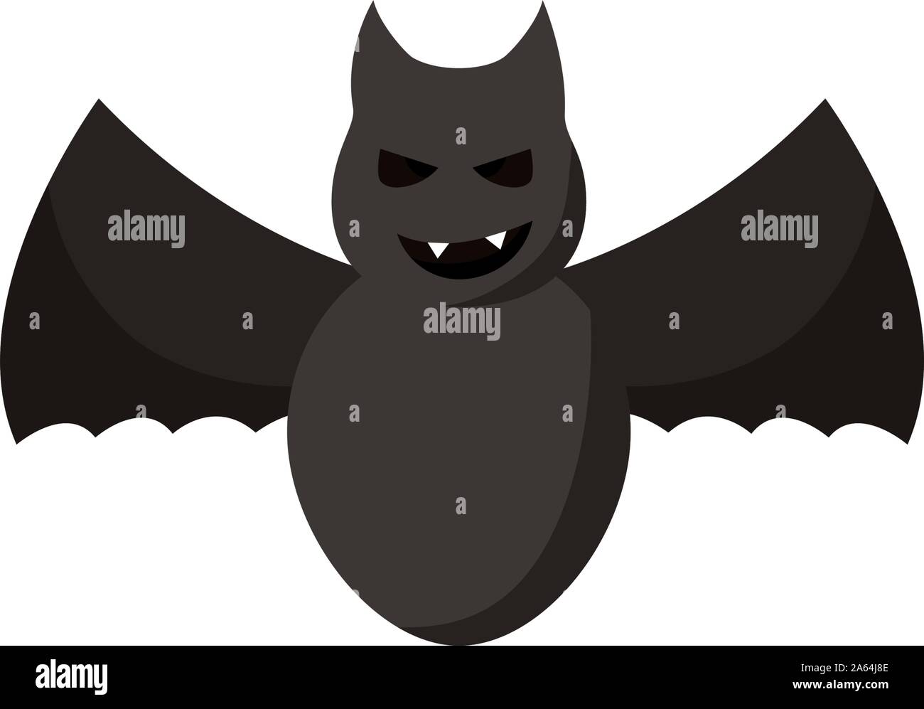 halloween bat flying isolated icon Stock Vector Image & Art - Alamy