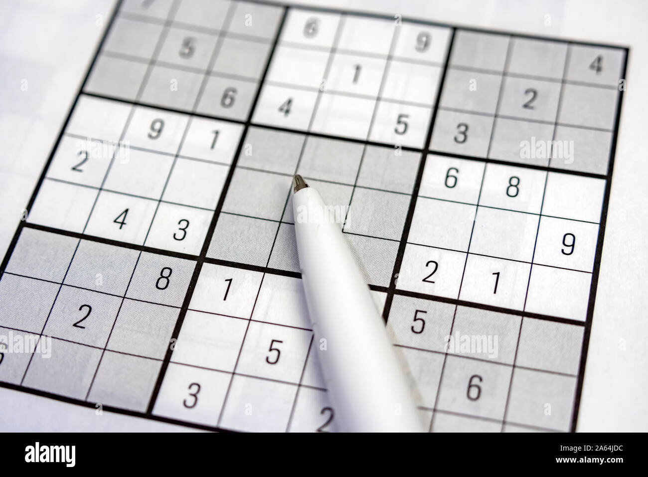 Sudoku Background High Resolution Stock Photography And Images Alamy