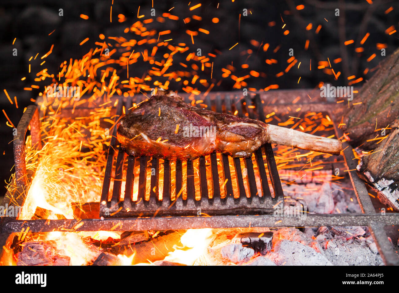 beef steak in meat restaurant Stock Photo Alamy
