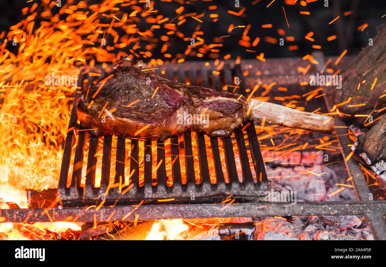 beef steak in meat restaurant Stock Photo Alamy