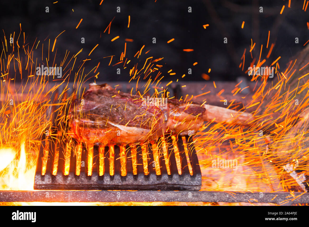 beef steak in meat restaurant Stock Photo Alamy