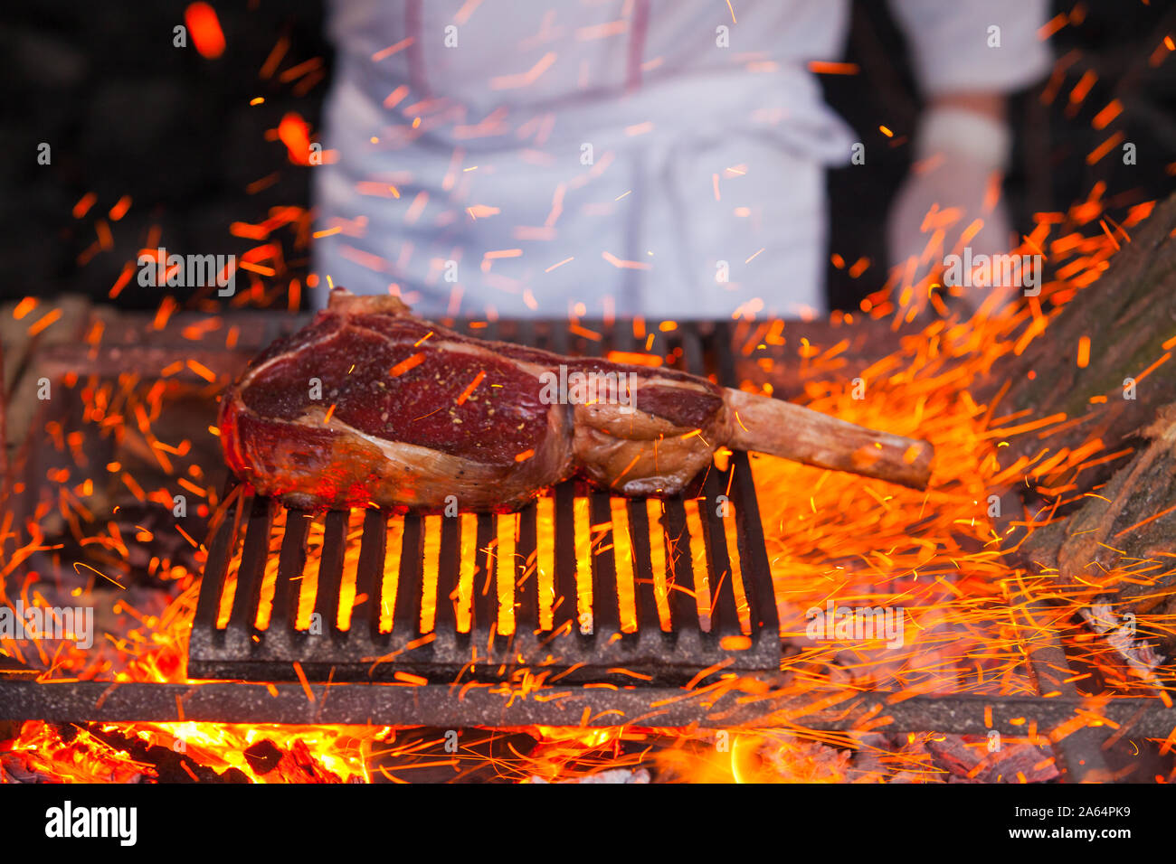 beef steak in meat restaurant Stock Photo Alamy