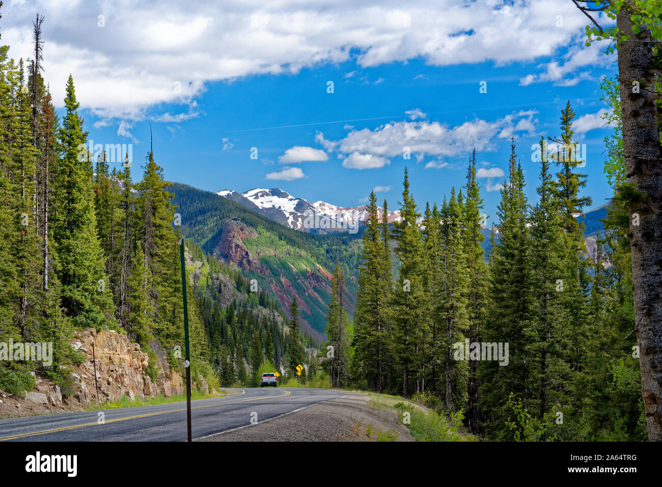 Mountain scenery along the San Juan Skyway, Colorado Stock Photo Alamy
