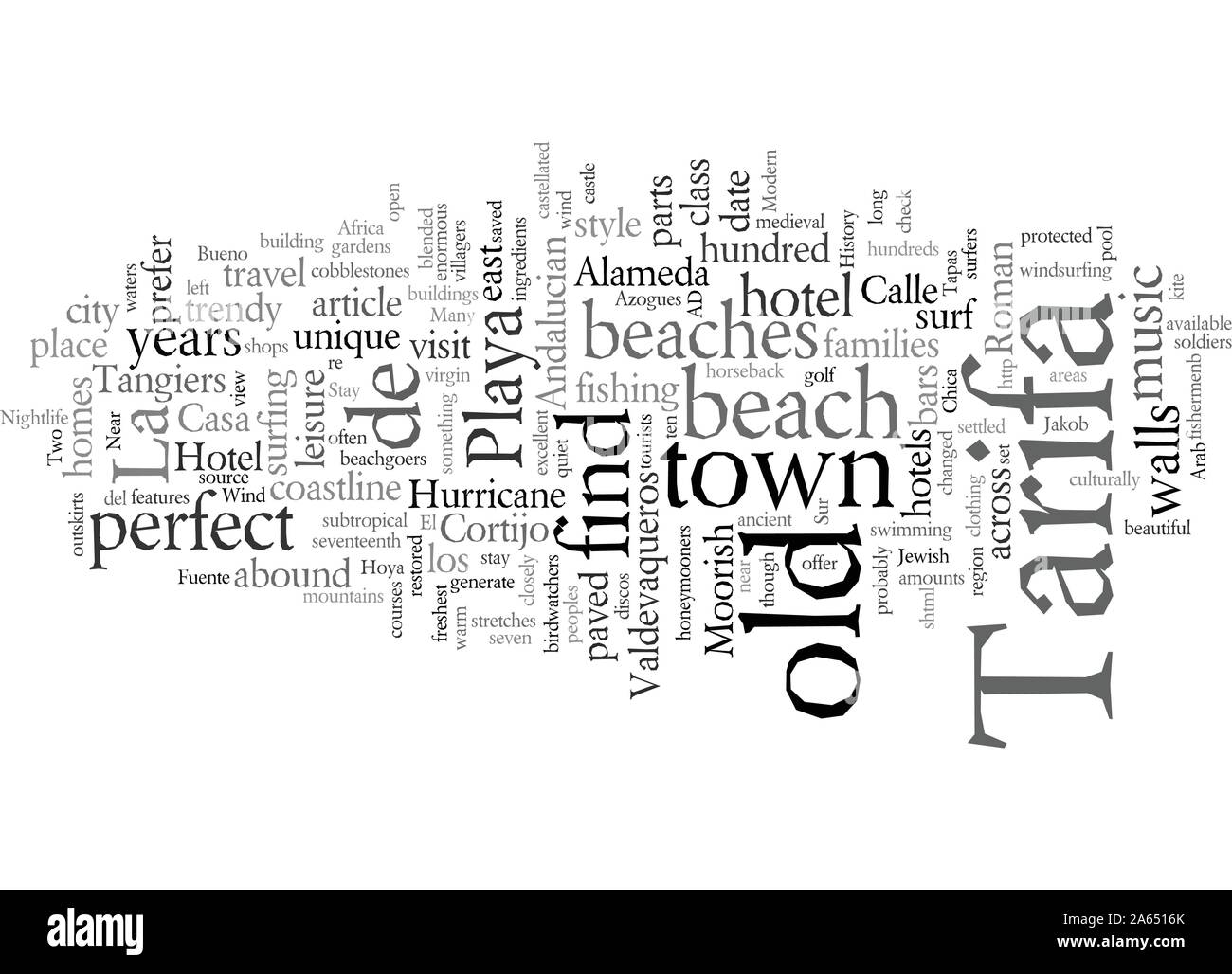 Faces of Tarifa Stock Vector