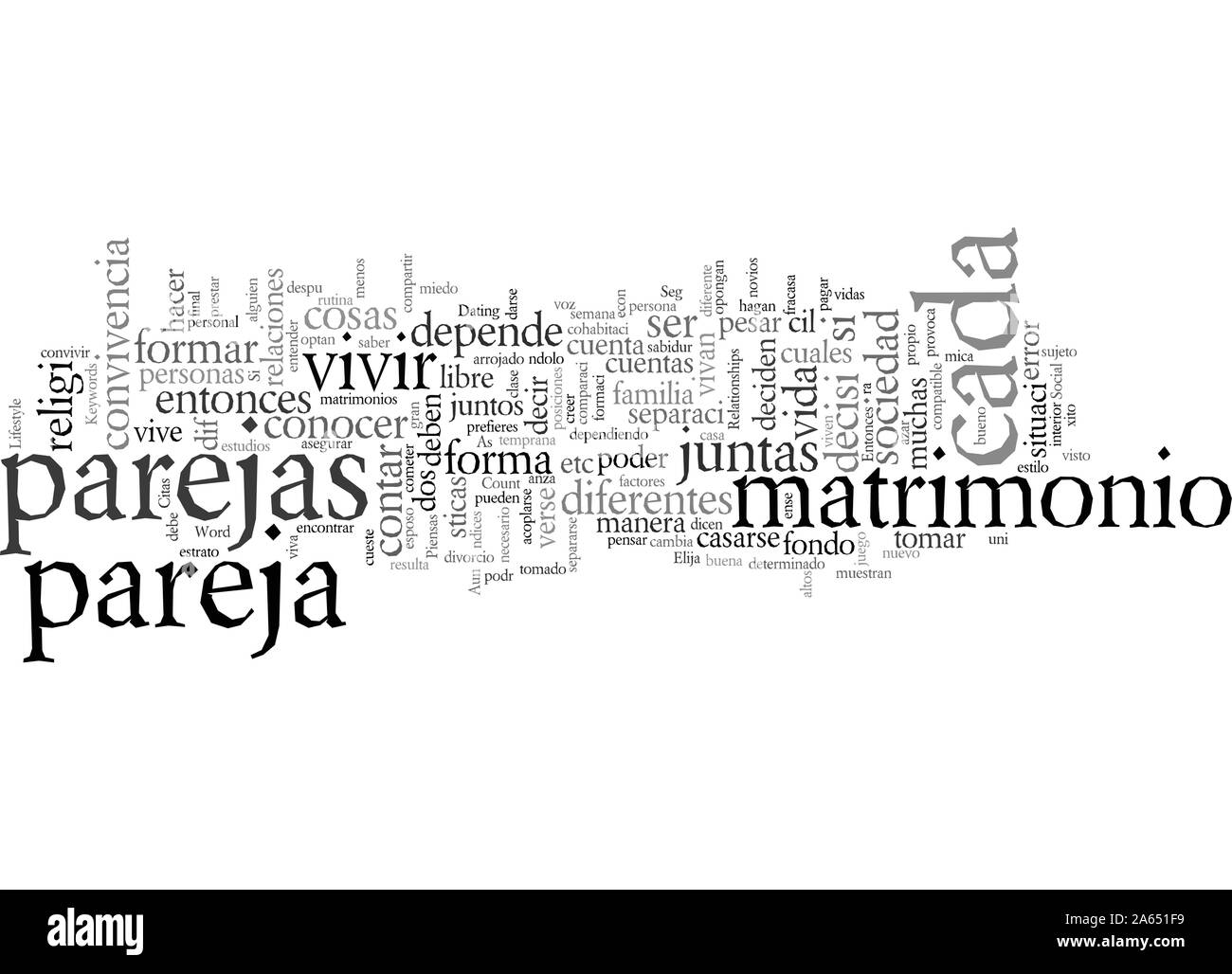 Elija a su esposo conociendolo antes del matrimonio Stock Vector