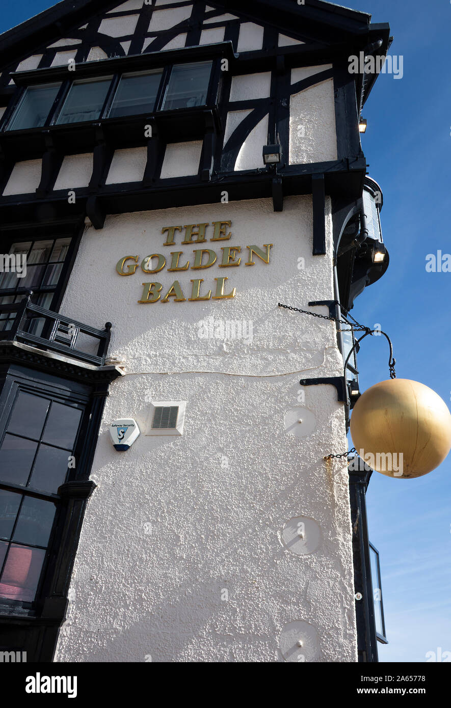 An External View of The Golden Ball Public House and Restaurant in Scarborough North Yorkshire England United Kingdom UK Stock Photo