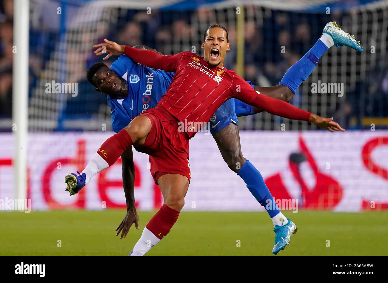 Virgil van Dijk of Liverpool FC during Champions League KRC Genk-Liverpool on October 23 2019 in Genk, Belgium Credit: Geert van Erven/SCS/AFLO/Alamy Live News Stock Photo