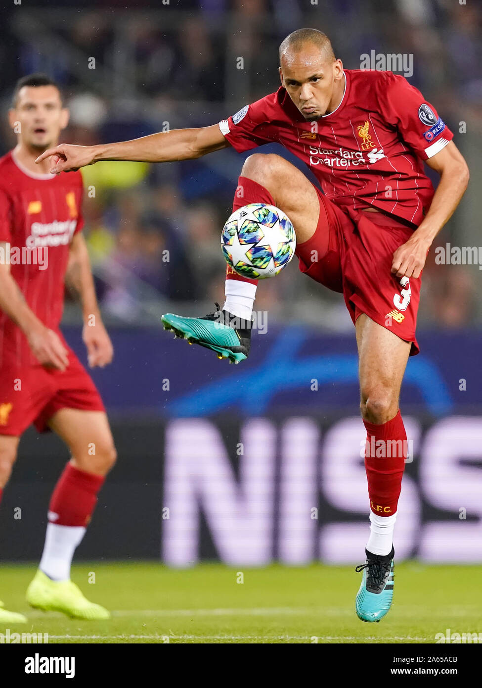 Fabinho of Liverpool FC during Champions League KRC Genk-Liverpool on October 23 2019 in Genk, Belgium Credit: Geert van Erven/SCS/AFLO/Alamy Live News Stock Photo