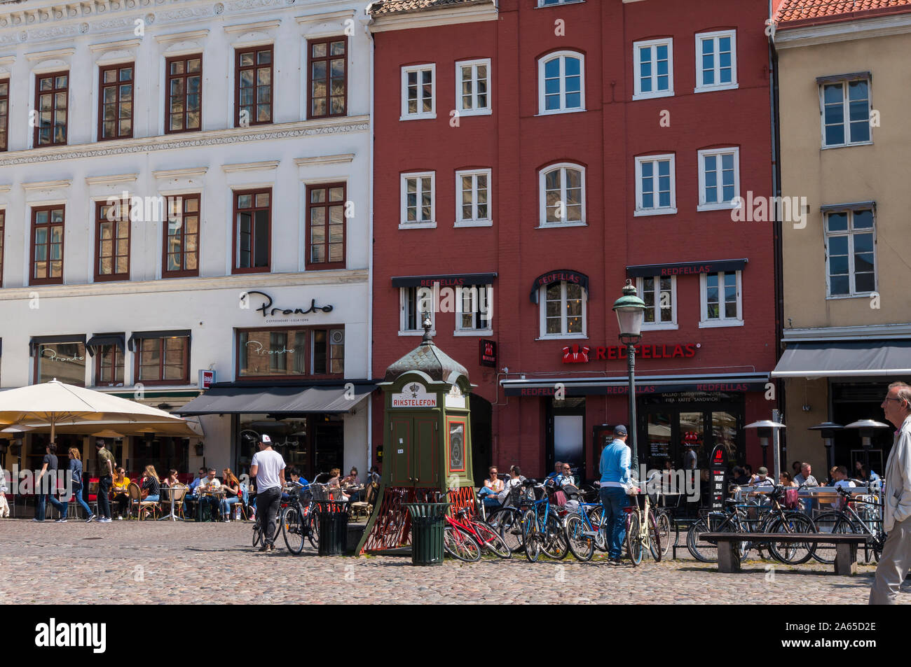 Gamla Vaster, historical district of Malmo with colorful and picturesque  buildings. Stortorget square in Malmo, Sweden Stock Photo - Alamy