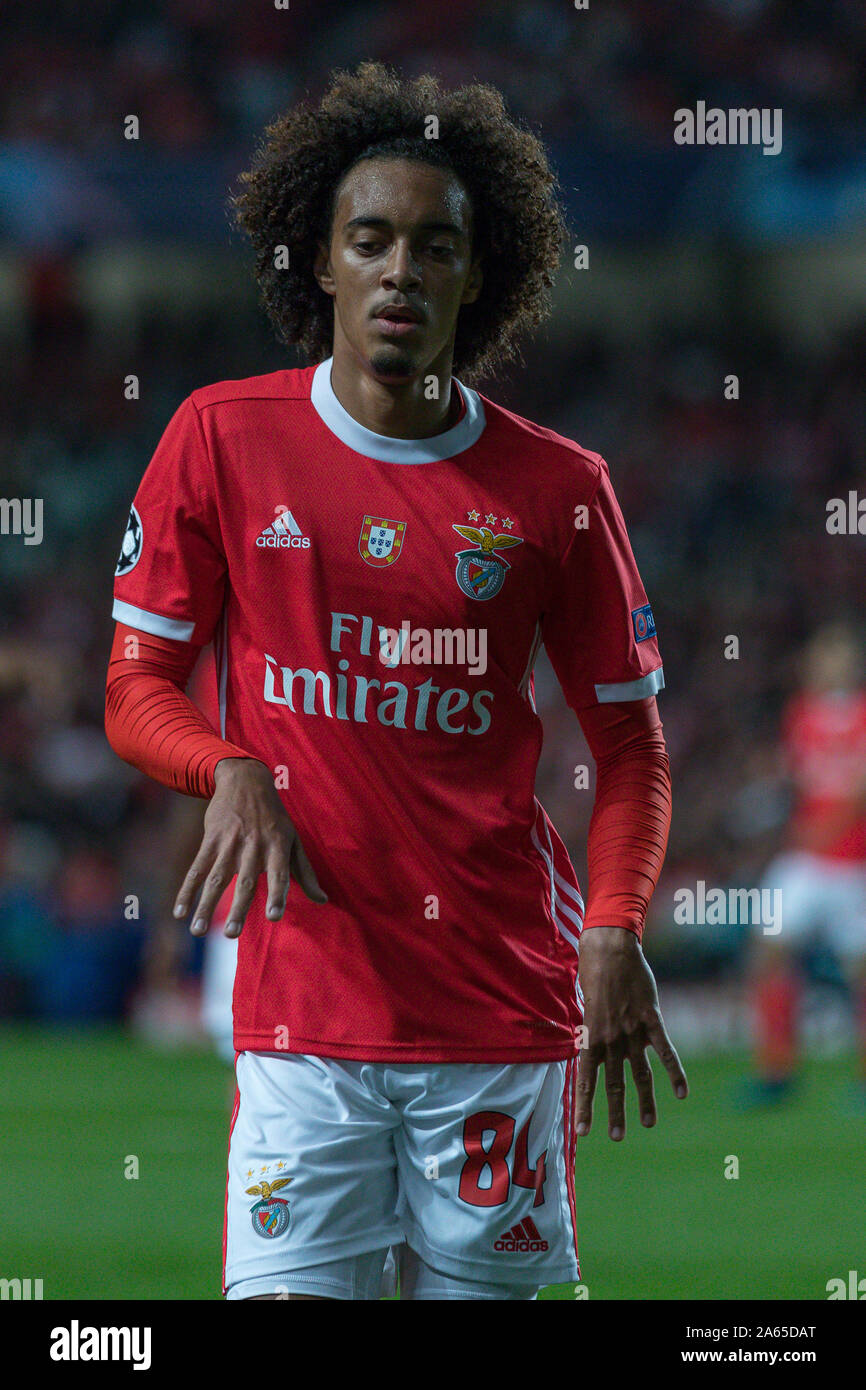 Lisbon, Portugal. 23rd Oct, 2019. Benfica's defender from Portugal Tomas  Tavares (84) in action during the game of the 1st round of Group G for the  UEFA Champions League, SL Benfica vs
