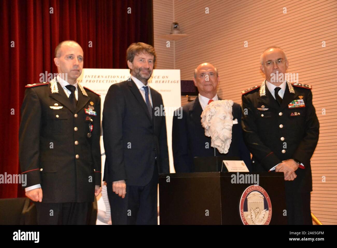 Ceremony this morning at the Carabinieri Officers' School for the ...