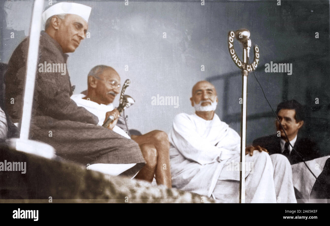 Mahatma Gandhi Jawaharlal Nehru And Abdul Ghaffar Khan Conference ...