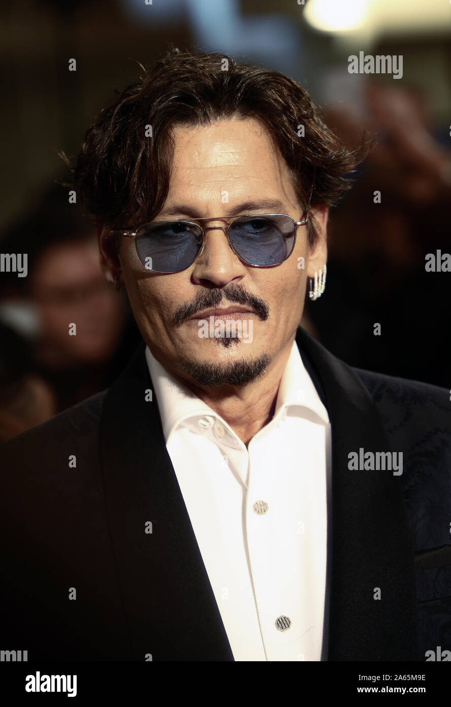 VENICE, ITALY - SEPTEMBER 06, 2019: Johnny Depp walks the red carpet ...