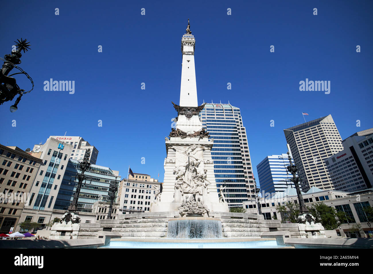 indiana state soldiers and sailors monument monument circle indianapolis indiana USA Stock Photo
