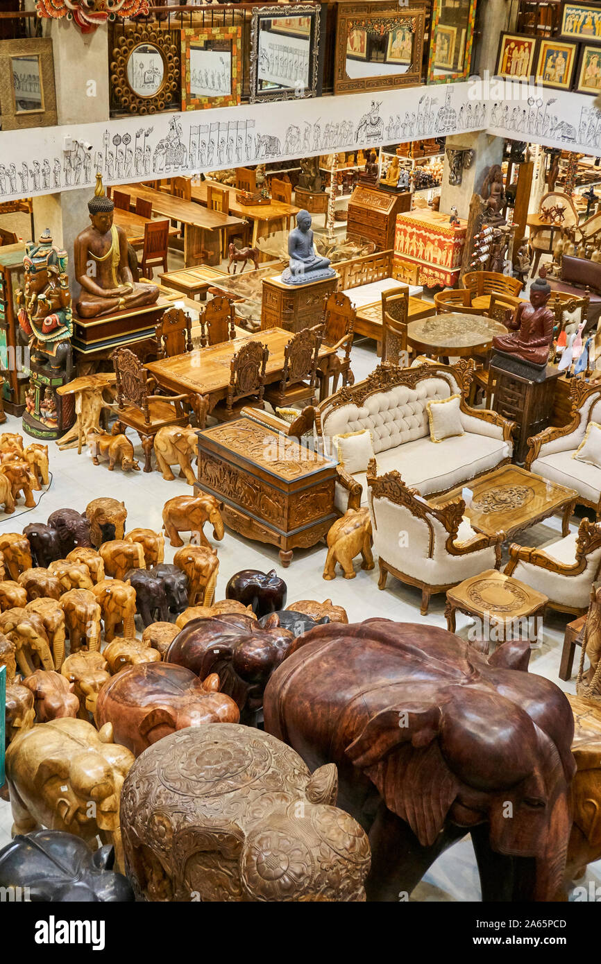 Local craft gift store in Kandy Ceylon/Sri Lanka Stock Photo Alamy