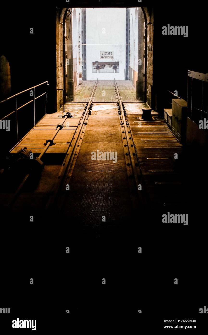 Italy Lonmbardy Milan: Holocaust Memorial. Platform 21 of the central station Stock Photo