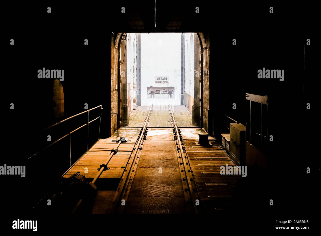 Italy Lonmbardy Milan: Holocaust Memorial. Platform 21 of the central station Stock Photo