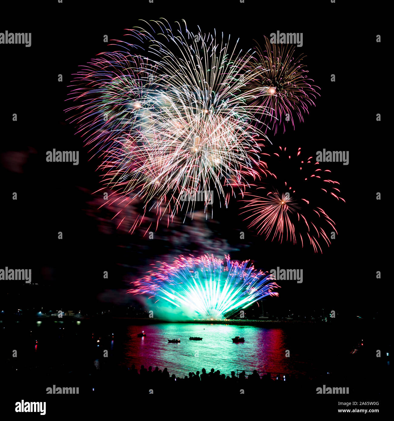 Plymouth, Devon fireworks. National Competition Stock Photo Alamy